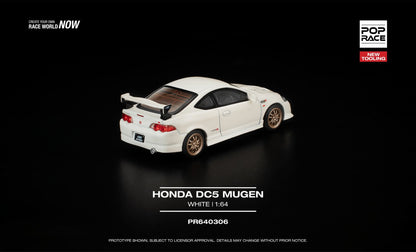 [Pre-Order] Pop Race Honda DC5 Mugen White PR640306 1/64 Diecast