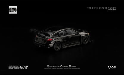 [Pre-Order] Pop Race Honda FL5 TCR Dark Chrome PRDC012 1/64 Diecast
