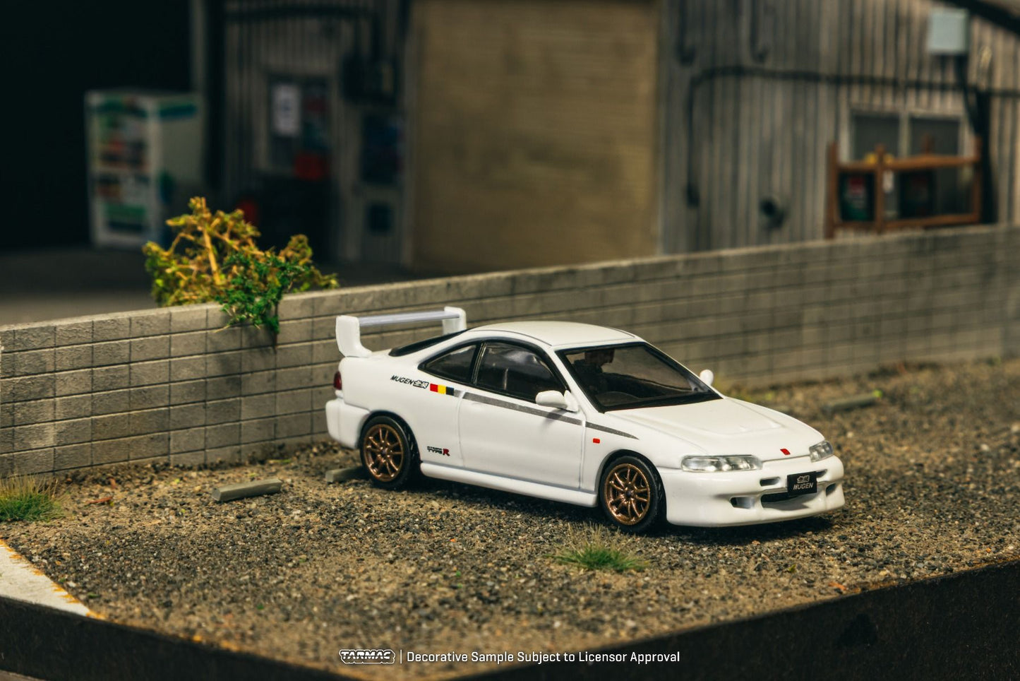 Tarmac Works Honda Integra TYPE R DC2 MUGEN Championship White 1/64 Diecast