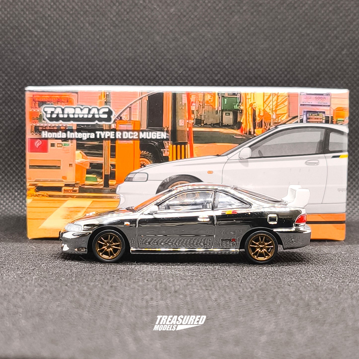 CHASE! Tarmac Works Honda Integra TYPE R DC2 MUGEN Championship White Chase 1/64 Diecast