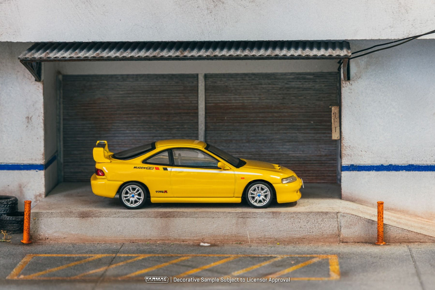 Tarmac Works Honda Integra TYPE R DC2 MUGEN Sunlight Yellow T64G-TL059-YL 1/64 Diecast