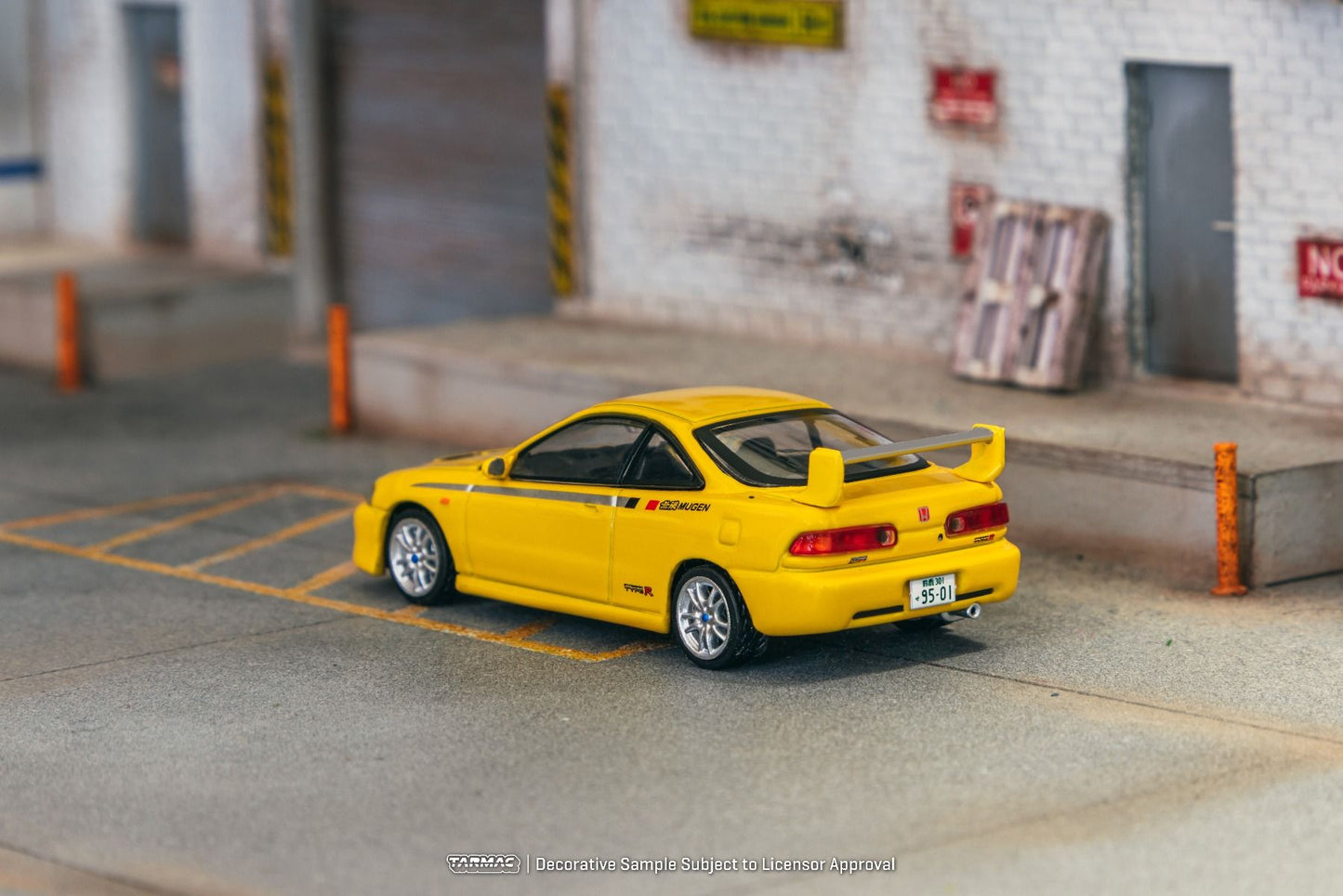 Tarmac Works Honda Integra TYPE R DC2 MUGEN Sunlight Yellow T64G-TL059-YL 1/64 Diecast