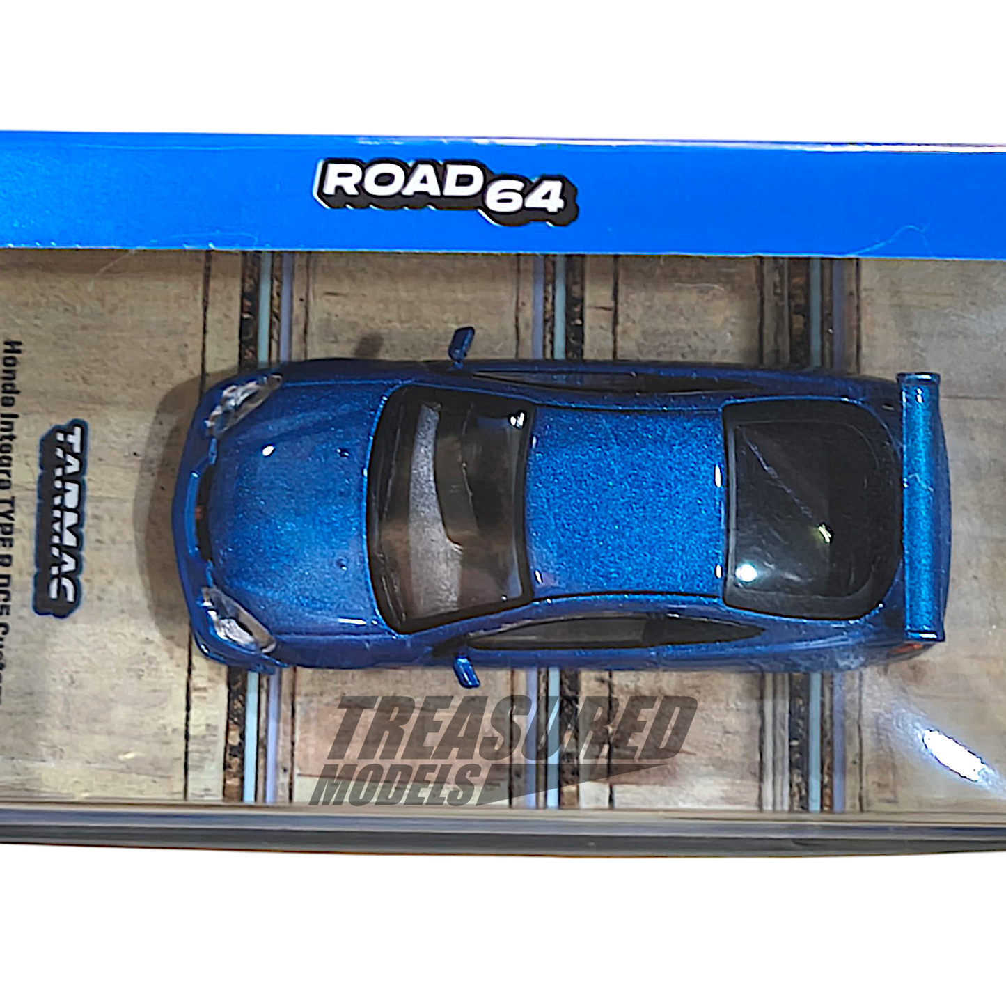 Tarmac Works Honda Integra TYPE R DC5 Custom Blue Metallic T64R-TL022-BL 1/64 Diecast