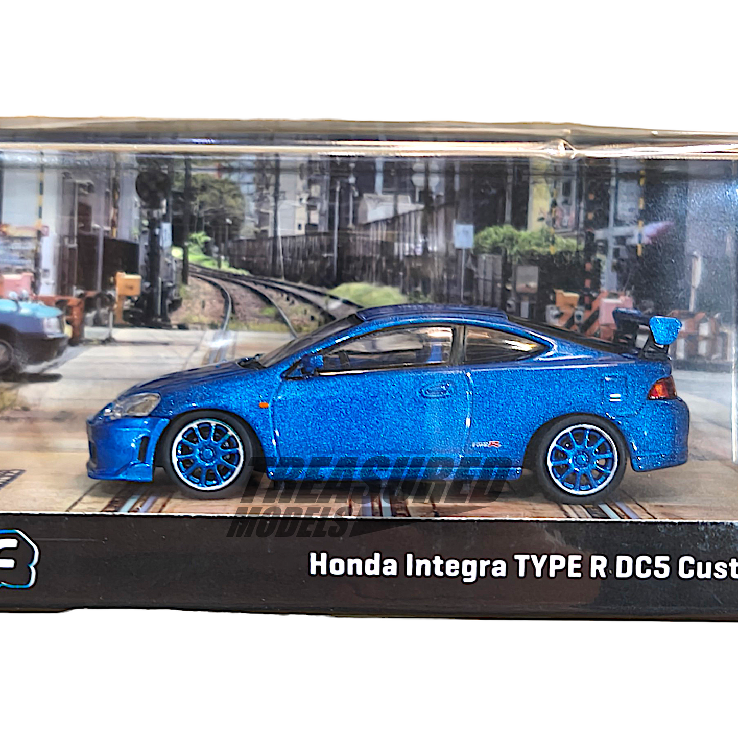 Tarmac Works Honda Integra TYPE R DC5 Custom Blue Metallic T64R-TL022-BL 1/64 Diecast