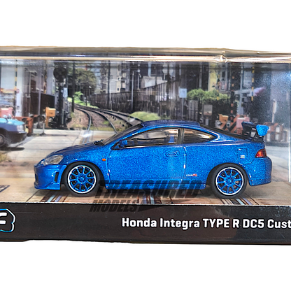 Tarmac Works Honda Integra TYPE R DC5 Custom Blue Metallic T64R-TL022-BL 1/64 Diecast