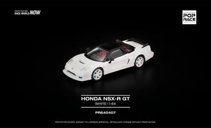 [Pre-Order] Pop Race Honda NSX-R GT White PR640407 1/64 Diecast