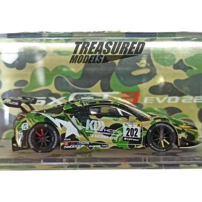 Pop Race Honda NSX GT3 Evo 22 Bape 1/64 Die Cast