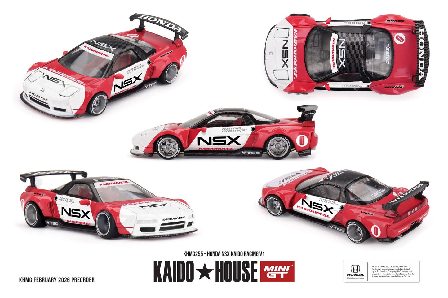 [Pre-Order] Kaido House Honda NSX Kaido Racing V1 KHMG255 1/64 Diecast