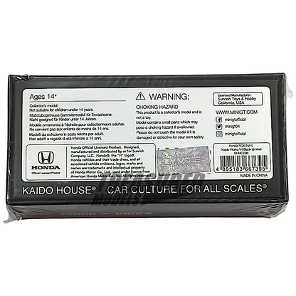 Kaido House Honda NSX NA1 Kaido Works V1 Black Limited One Night In Malaysia KHMG096 1/64 Diecast