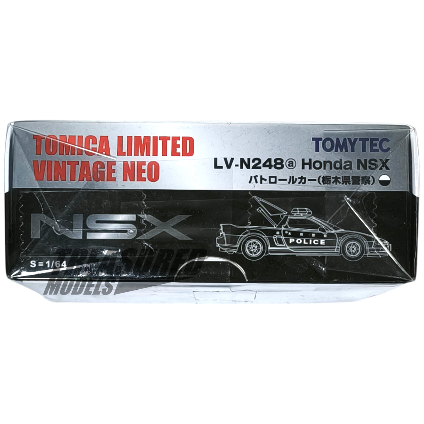 Tomytec Tomica Limited Vintage Neo Honda NSX Police Car LV-N248a 1/64 Die Cast