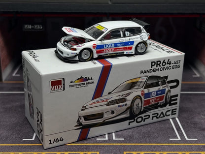 Pop Race Honda Pandem Civic EG6 TASHK 1/64 Diecast