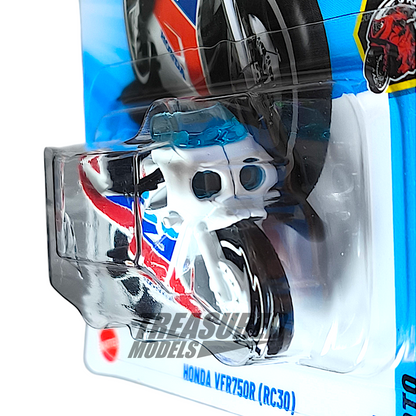 Hot Wheels Honda VFR750R (RC30) White 2025 Main Line HW Moto 1/64 Diecast