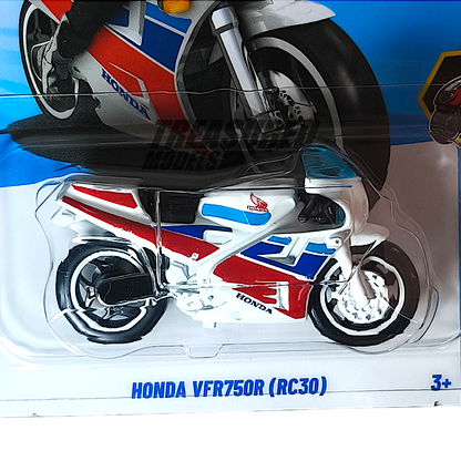 Hot Wheels Honda VFR750R (RC30) White 2025 Main Line HW Moto 1/64 Diecast