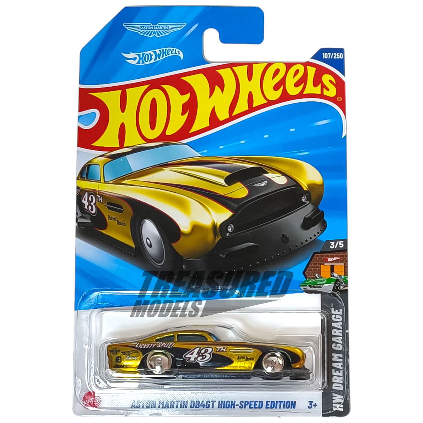Hot Wheels Aston Martin DB4GT High-Speed Edition STH Spectraflame Yellow 2025 Main Line HW Dream Garage 1/64 Die Cast