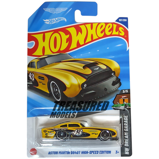 Hot Wheels Aston Martin DB4GT High-Speed Edition Yellow 2025 Main Line HW Dream Garage 1/64 Die Cast