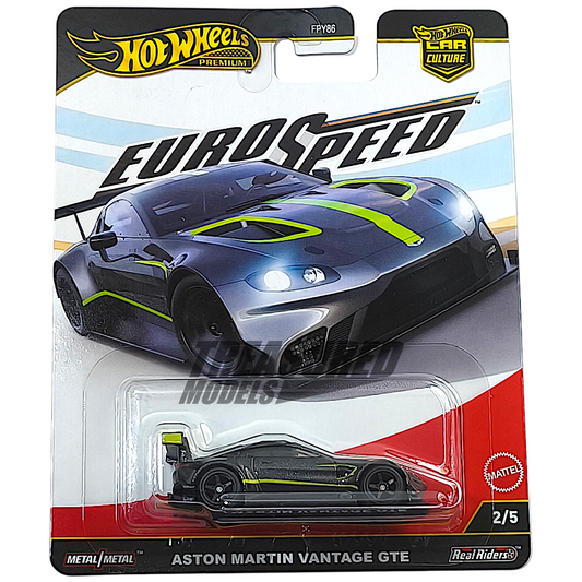 Hot Wheels Aston Martin Vantage GTE Phantom Gray 2025 Premium Car Culture Euro Speed 1/64 Diecast