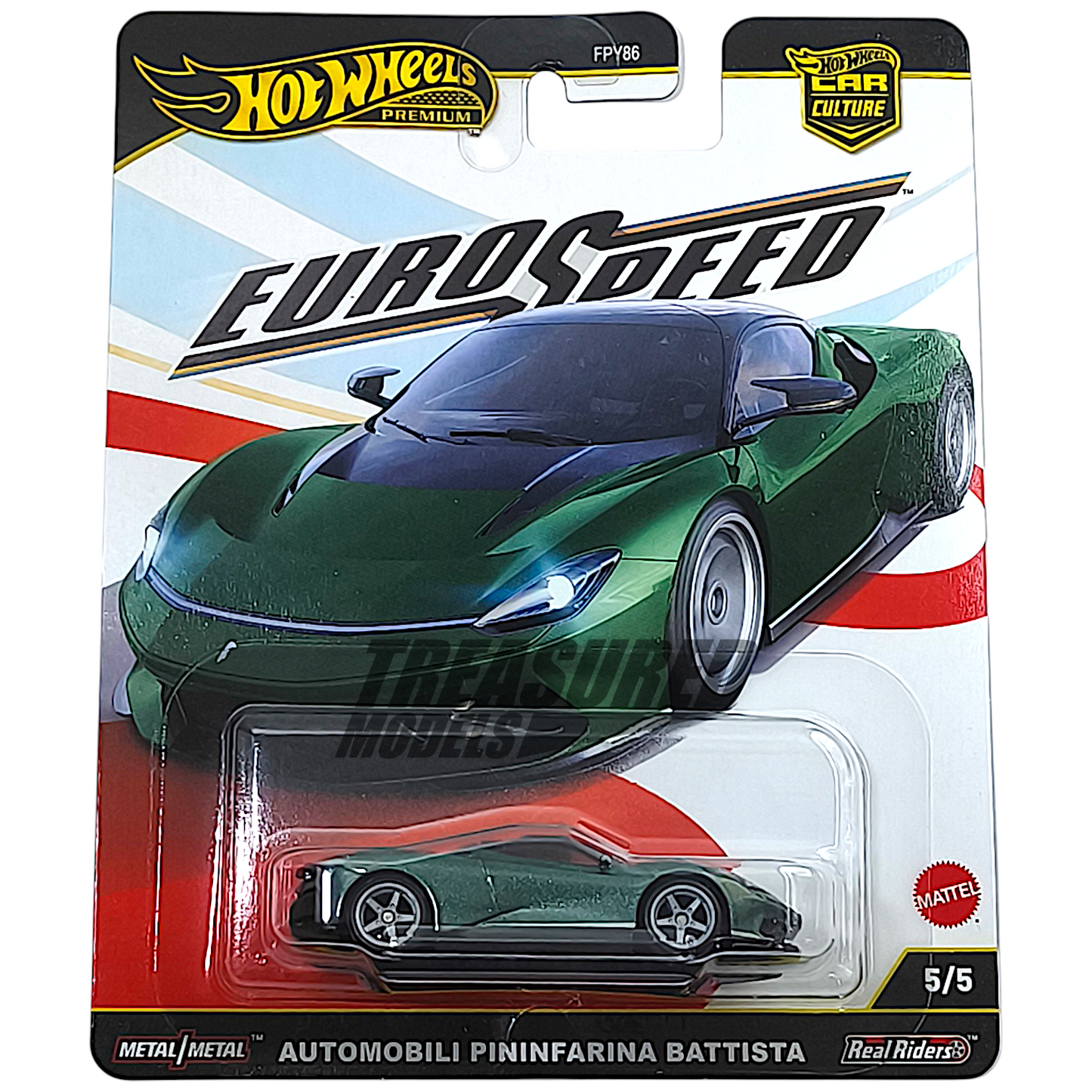 Hot Wheels Automobili Pininfarina Battista Verde Paradiso 2025 Premium Car Culture Euro Speed 1/64 Diecast