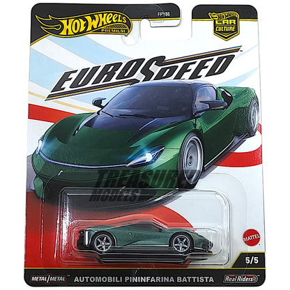 Hot Wheels Automobili Pininfarina Battista Verde Paradiso 2025 Premium Car Culture Euro Speed 1/64 Diecast