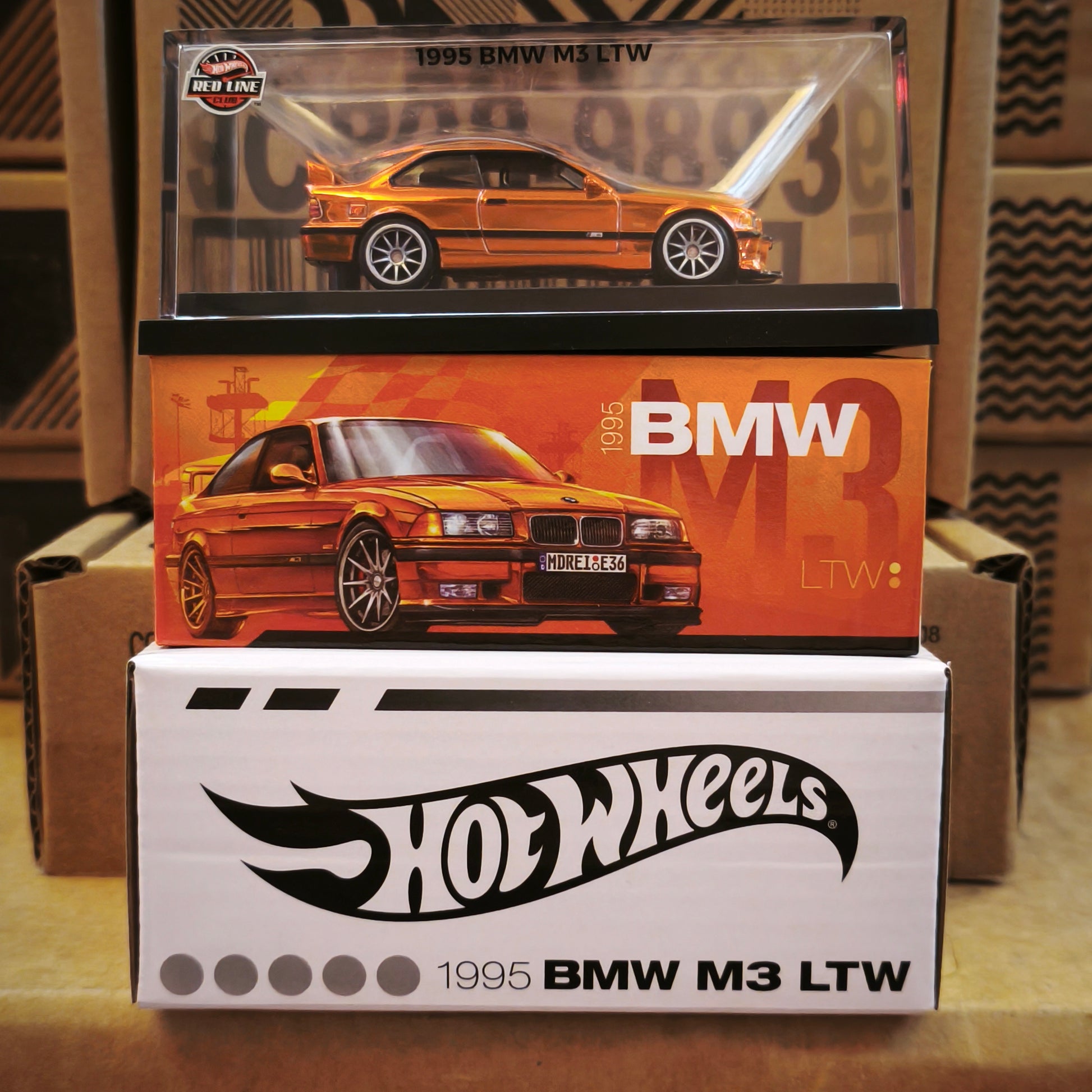 Hot Wheels BMW 1995 M3 LTW Spectraflame Bright Orange 2025 Premium RLC 1/64 Diecast