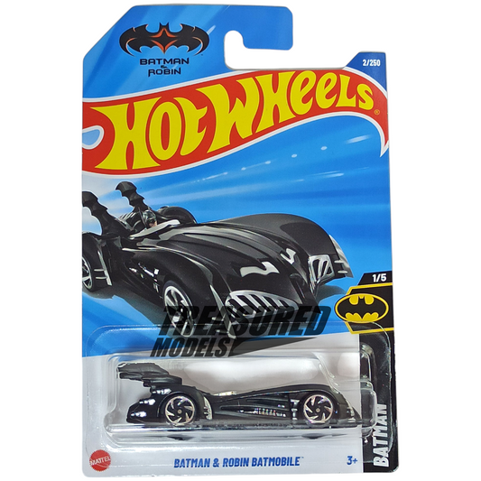 Hot Wheels Batman & Robin Batmobile Black 2025 Main Line Batman 1/64 Die Cast