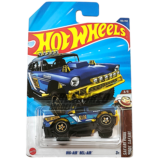 Hot Wheels Big-Air Bel-Air Metalflake Blue 2025 Main Line Safari Mode 1/64 Diecast
