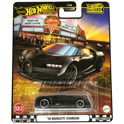 Hot Wheels Bugatti 16 Chiron Nocturne Black 2025 Premium Boulevard 1/64 Die Cast