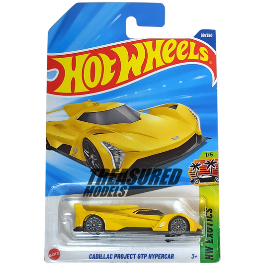 Hot Wheels Cadillac Project GTP Hypercar Yellow 2025 Main Line HW Exotics 1/64 Die Cast