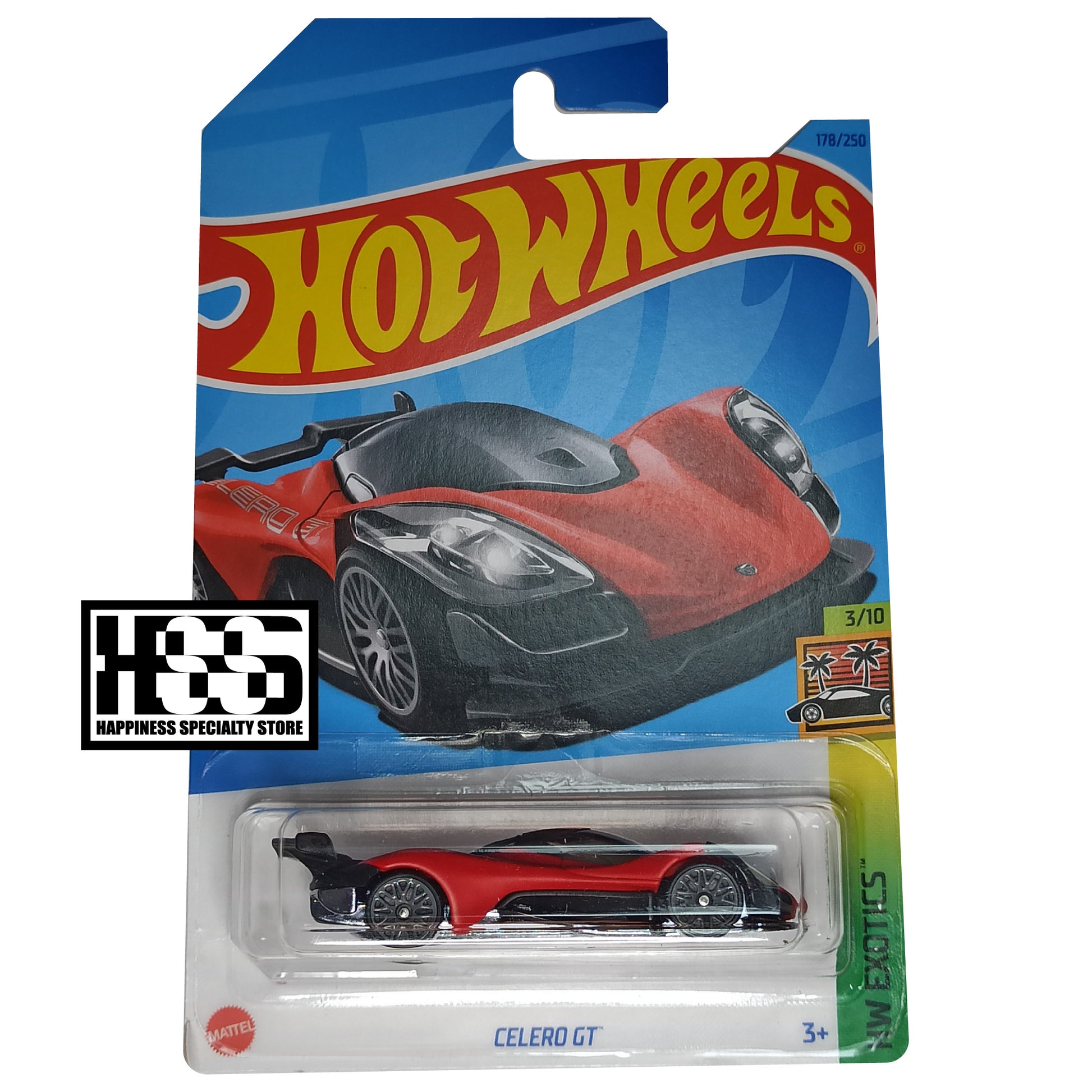 Hot Wheels Celero GT Matte Cherry Red 2023 HW Exotics&nbsp;1/64 Diecast