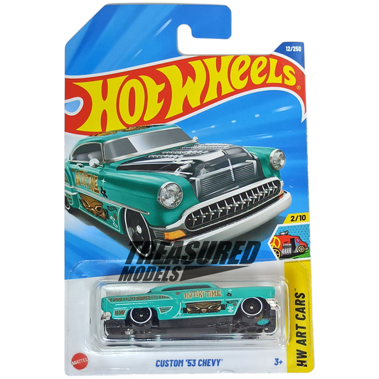 Hot Wheels Chevrolet 53 Custom Seafoam 2025 Main Line HW Art Cars 1/64 Die Cast