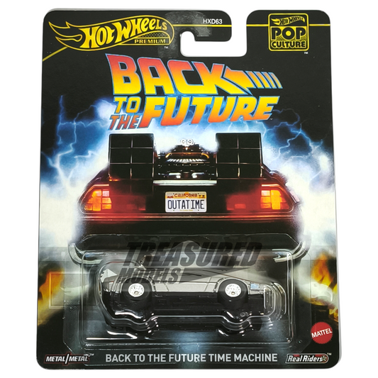 Hot Wheels DMC DeLorean Metalflake Silver 2025 Premium Pop Culture Back to the Future Time Machine 1/64 Die Cast