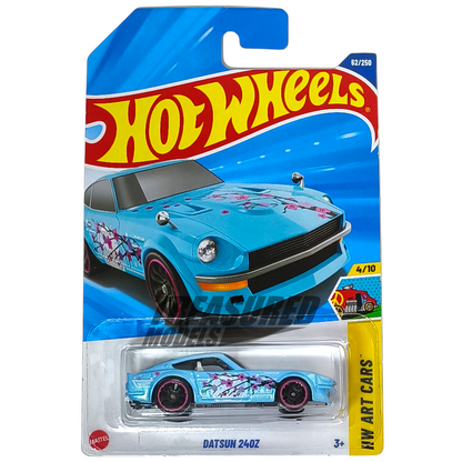 Hot Wheels Datsun 240Z Pearl Light Blue 2025 Main Line HW Art Cars 1/64 Die Cast