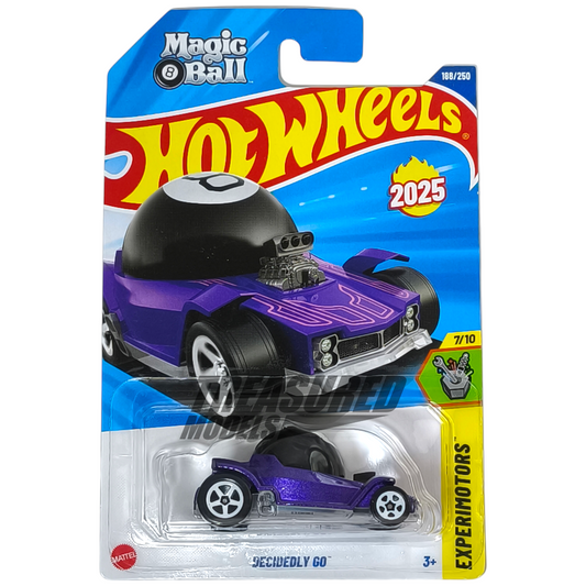 Hot Wheels Decidedly Go Metalflake Royal Purple 2025 Main Line Experimotors 1/64 Die Cast