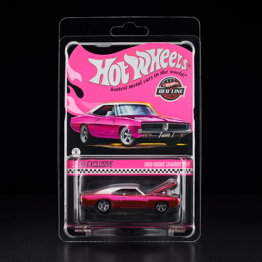 Hot Wheels Dodge 1969 Charger RT Pink 2025 Premium RLC 1/64 Die Cast