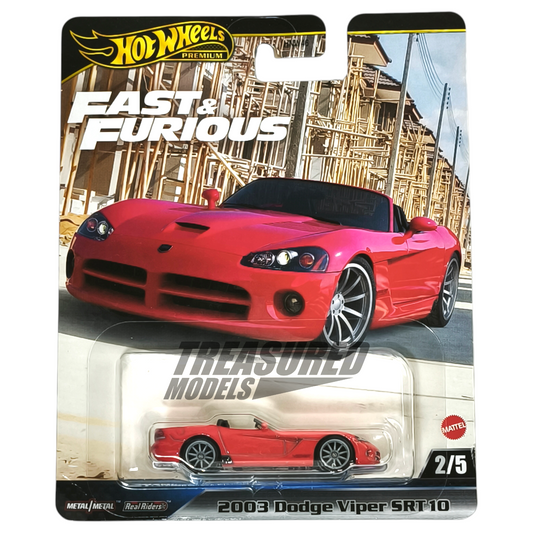 Hot Wheels Dodge 2003 Viper SRT10 Viper Red 2025 Premium Fast & Furious 1/64 Die Cast