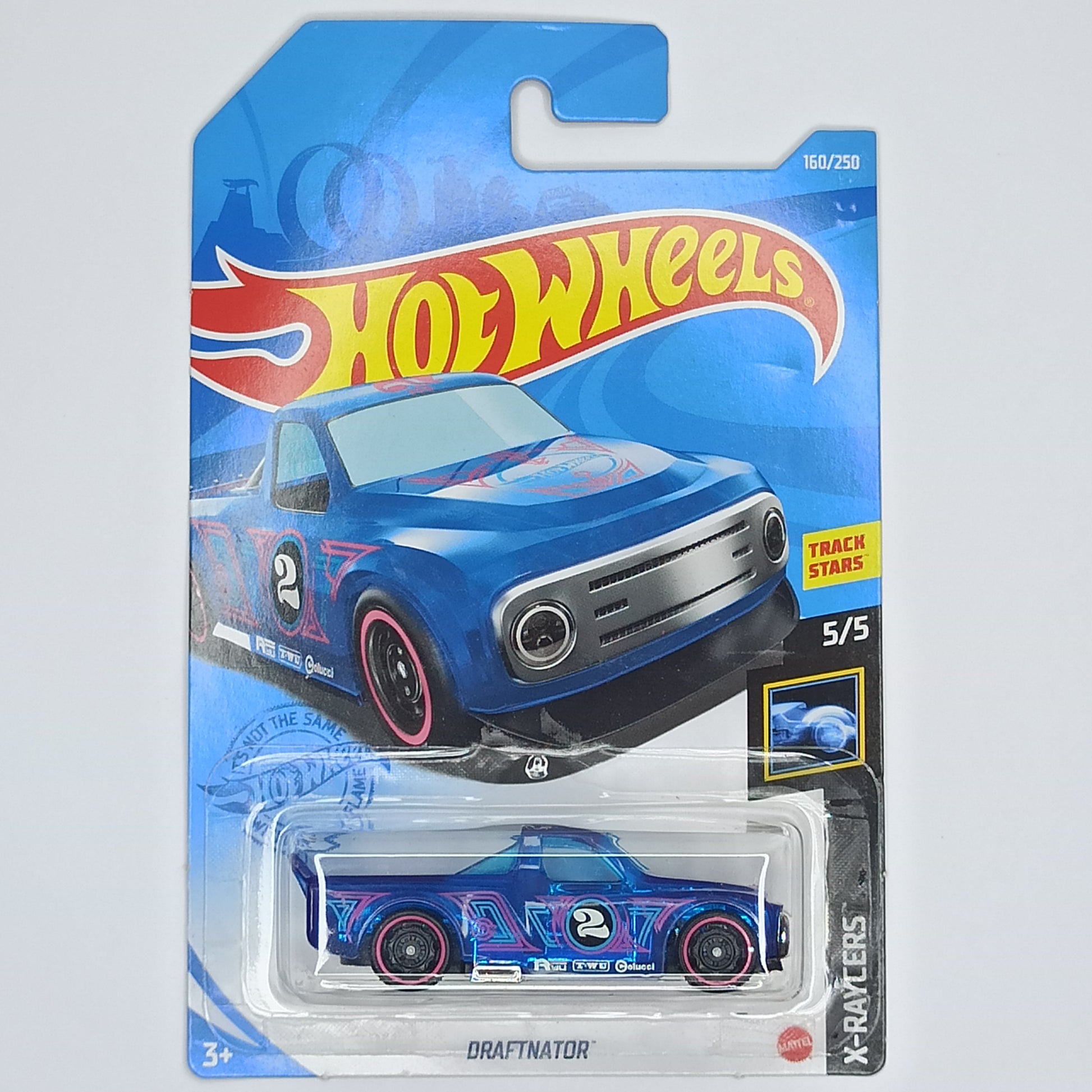 Hot Wheels Draftnator Clear Blue 2021 X-Raycers 1/64 Diecast