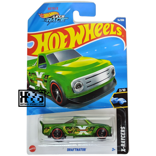 Hot Wheels Draftnator Clear Green 2025 X-Raycers 1/64 Die Cast