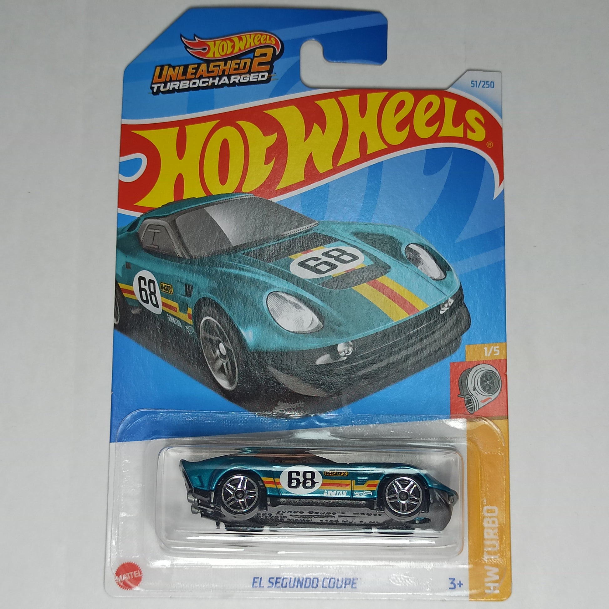 Hot Wheels El Segundo Coupe Teal 2024 HW Turbo 1/64 Diecast