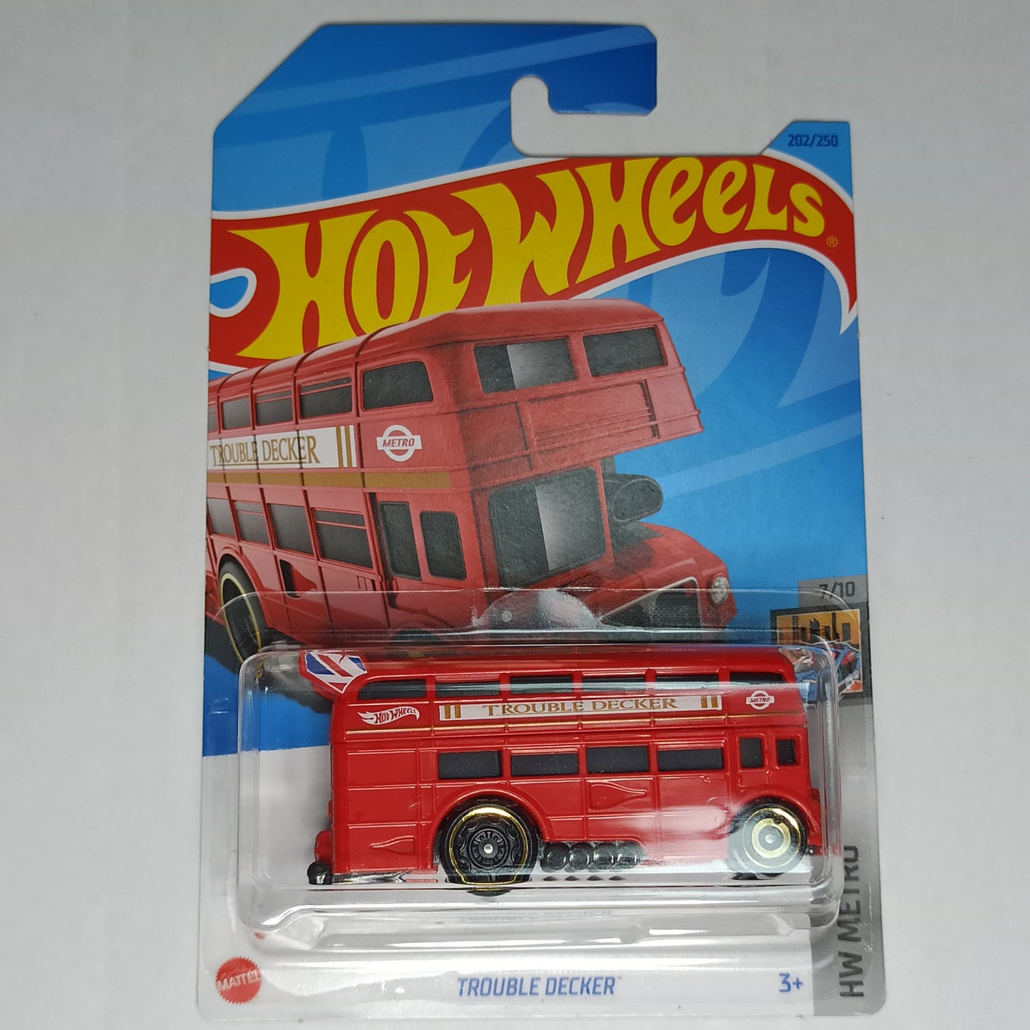 Hot Wheels Fantasy Trouble Decker Red 2023 HW Metro 1/64 Diecast