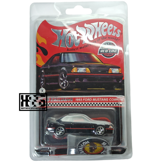 Hot Wheels Ford 1993 Mustang Cobra Spectraflame True Black 2023 Premium RLC Exclusive 1/64 Die Cast