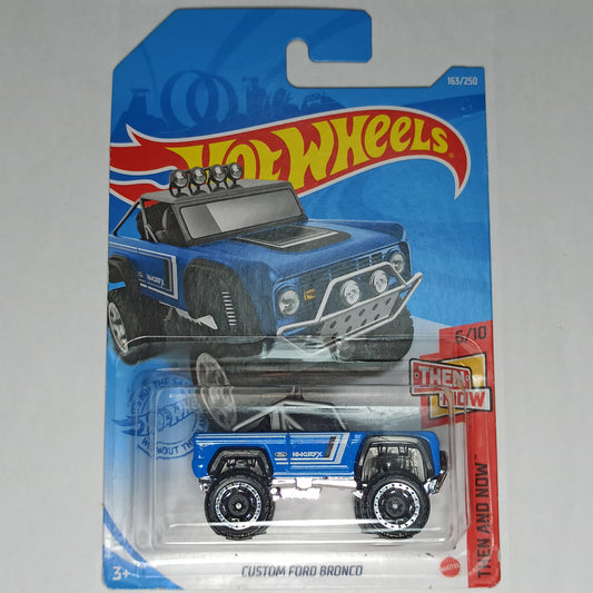 Hot Wheels Ford Custom Bronco Blue 2021 Then and Now 1/64 Diecast