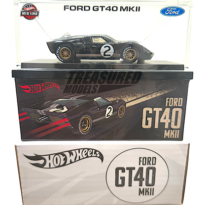 Hot Wheels Ford GT40 Mk II Spectraflame True Black 2025 RLC