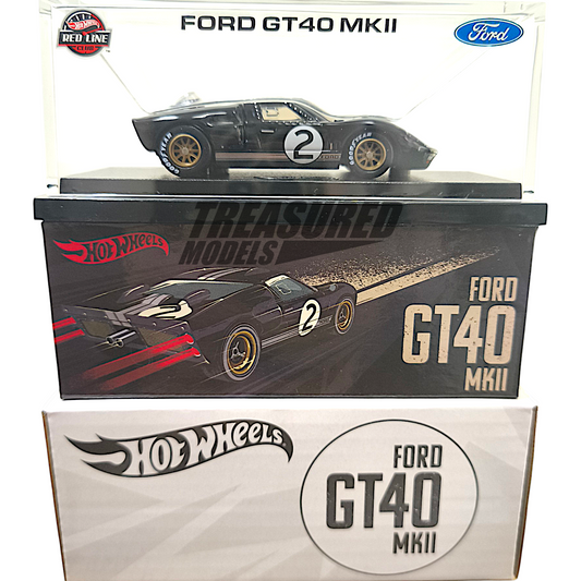 Hot Wheels Ford GT40 Mk II Spectraflame True Black 2025 RLC Exclusive 1/64 Diecast
