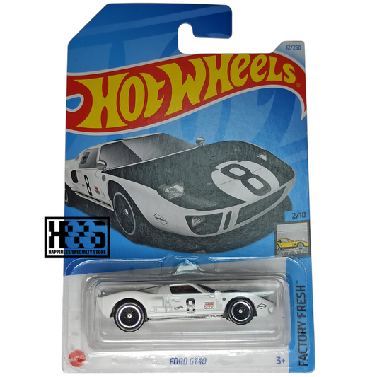 Hot Wheels Ford GT40 White 2024 Factory Fresh 1/64 Die Cast