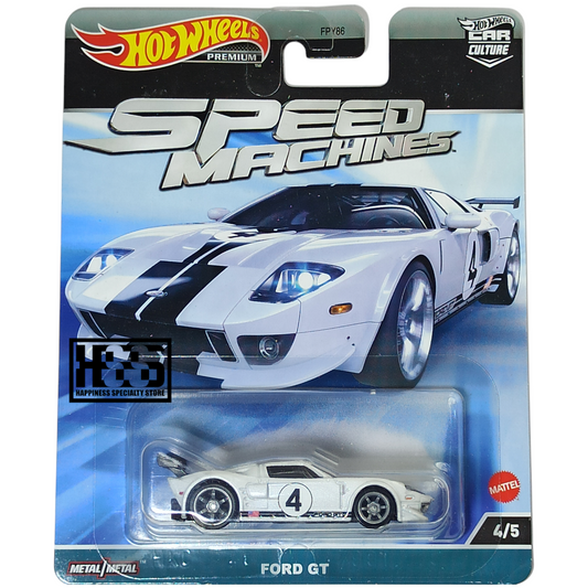 Hot Wheels Ford GT LM Centennial White 2023 Premium Car Culture Speed Machines 1/64 Die Cast