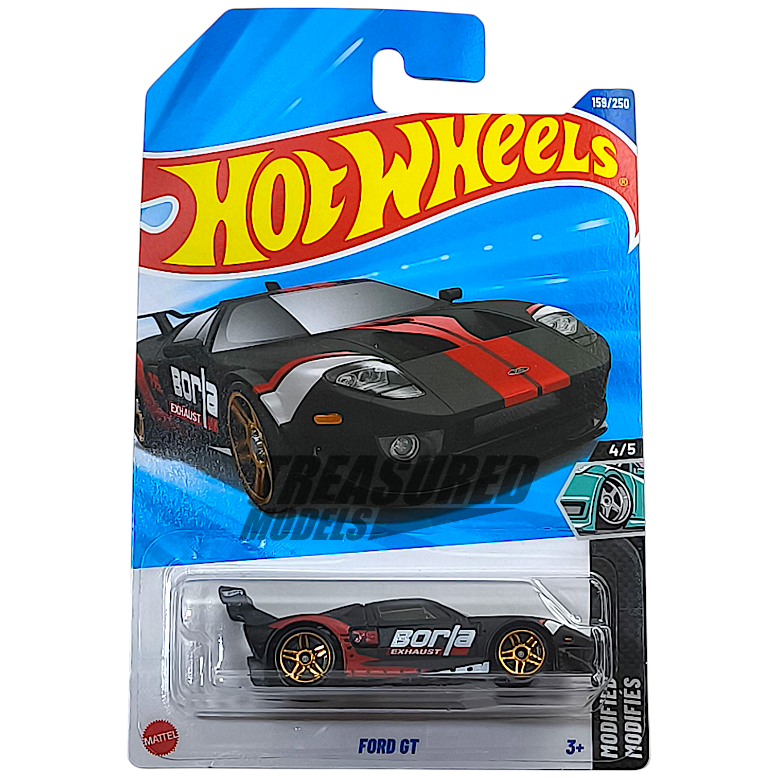 Hot Wheels Ford GT Matte Black 2025 Main Line HW Modified 1/64 Diecast