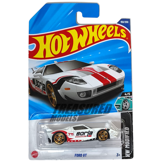 Hot Wheels Ford GT White 2025 Main Line HW Modified 1/64 Die Cast
