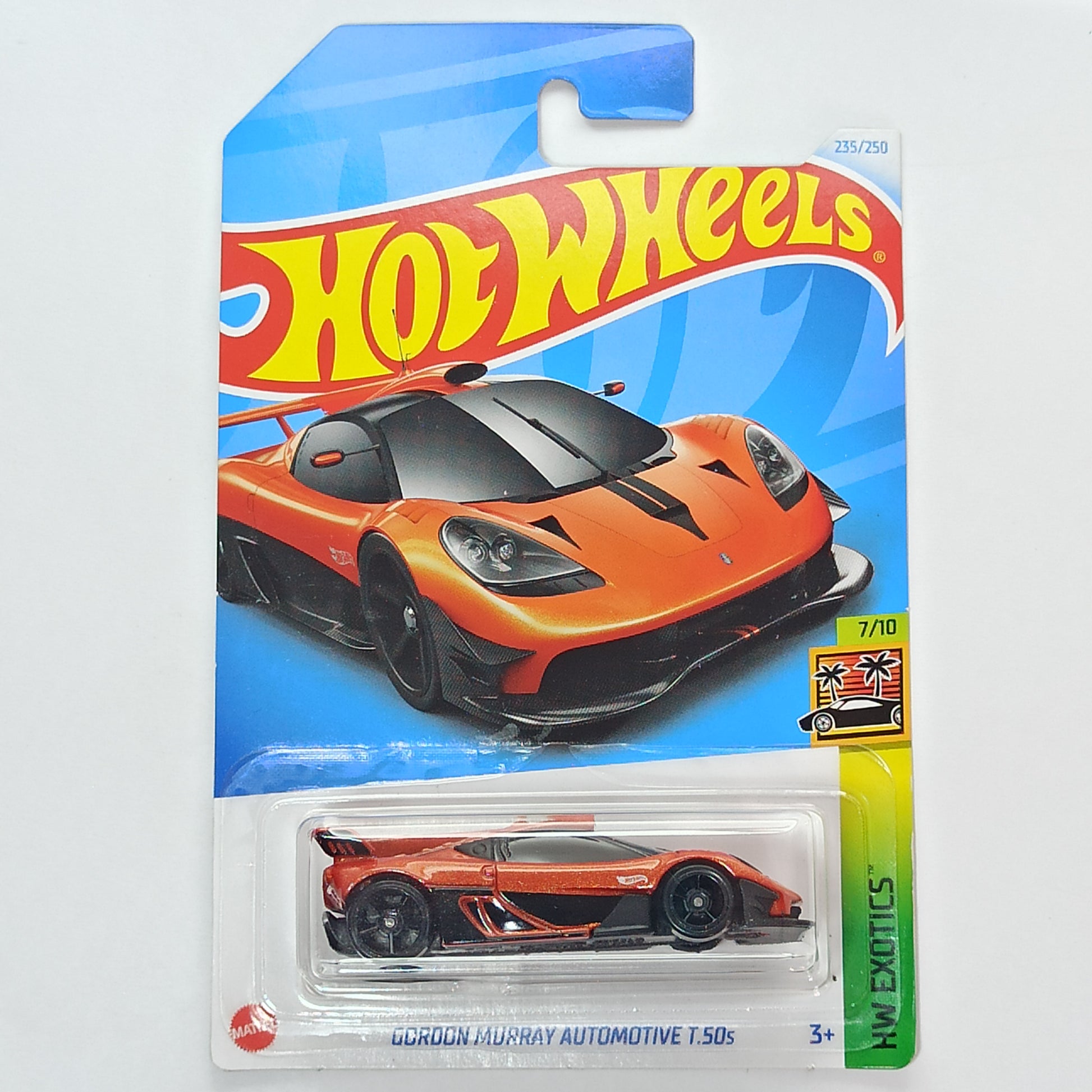 Hot Wheels Gordon Murray Automotive T.50s Metalflake Orange 2024 HW Exotics 1/64 Diecast