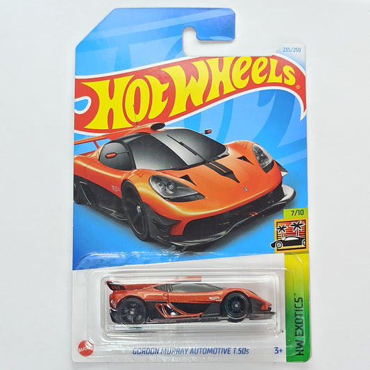 Hot Wheels Gordon Murray Automotive T.50s Metalflake Orange 2024 HW Exotics 1/64 Diecast