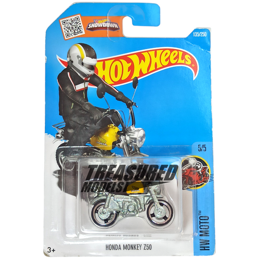 Hot Wheels Honda Monkey Z50 Yellow 2016 Main Line HW Moto 1/64 Die Cast
