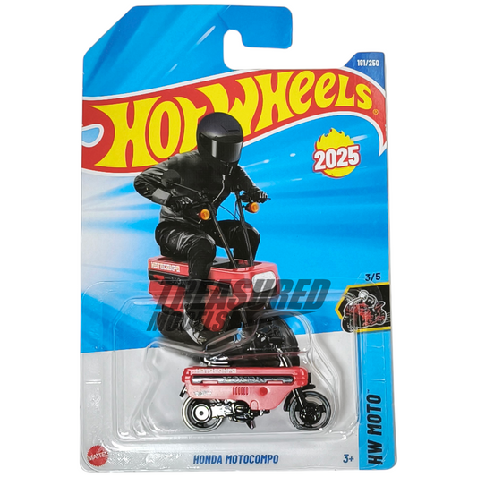 Hot Wheels Honda Motocompo Caribbean Red 2025 Main Line HW Moto 1/64 Die Cast
